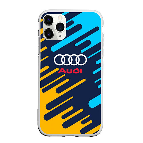 Чехол iPhone 11 Pro матовый Audi: Colour Sport / 3D-Белый – фото 1