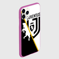 Чехол iPhone 11 Pro матовый FC Juventus: Football Point, цвет: 3D-фиолетовый — фото 2