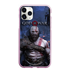 Чехол iPhone 11 Pro матовый God of War: Kratos, цвет: 3D-розовый