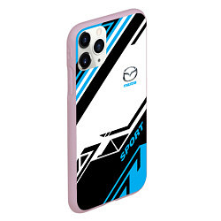Чехол iPhone 11 Pro матовый Mazda: Techno Sport, цвет: 3D-розовый — фото 2