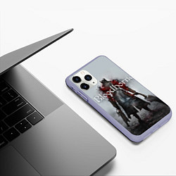 Чехол iPhone 11 Pro матовый Bloodborne: Hell Knight, цвет: 3D-светло-сиреневый — фото 2