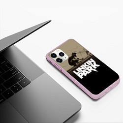 Чехол iPhone 11 Pro матовый Linkin Park: Meteora, цвет: 3D-розовый — фото 2