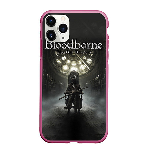 Чехол iPhone 11 Pro матовый Bloodborne: Shrine / 3D-Малиновый – фото 1