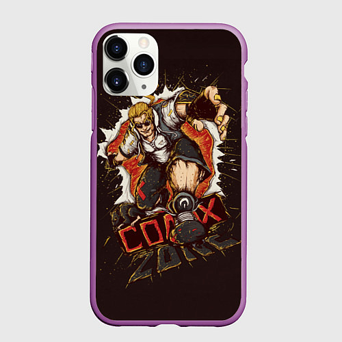 Чехол iPhone 11 Pro матовый Comix Zone / 3D-Фиолетовый – фото 1