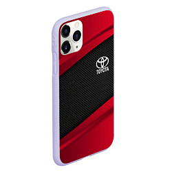 Чехол iPhone 11 Pro матовый Toyota: Red Sport, цвет: 3D-светло-сиреневый — фото 2