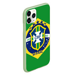 Чехол iPhone 11 Pro матовый CBF Brazil, цвет: 3D-салатовый — фото 2