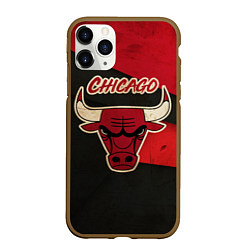 Чехол iPhone 11 Pro матовый Chicago Bulls: Old Style