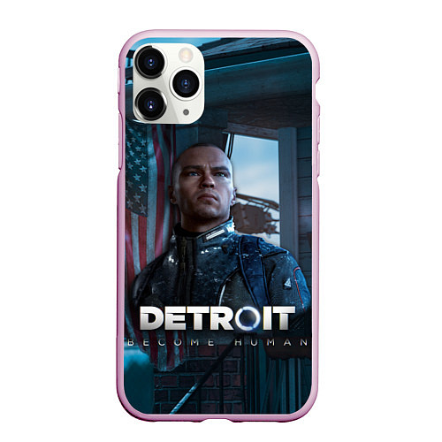 Чехол iPhone 11 Pro матовый Detroit: Markus / 3D-Розовый – фото 1