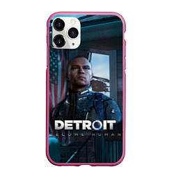 Чехол iPhone 11 Pro матовый Detroit: Markus, цвет: 3D-малиновый