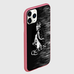 Чехол iPhone 11 Pro матовый Black Queen, цвет: 3D-малиновый — фото 2