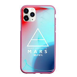 Чехол iPhone 11 Pro матовый 30 STM: Light Neon, цвет: 3D-малиновый