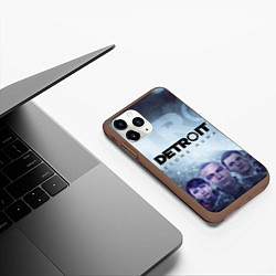 Чехол iPhone 11 Pro матовый Detroit: Become Human, цвет: 3D-коричневый — фото 2