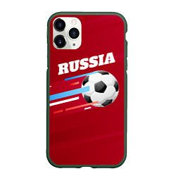 Чехол iPhone 11 Pro матовый Russia Football