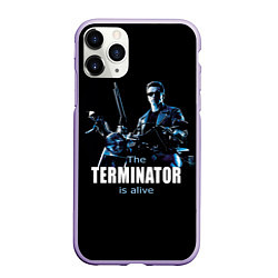 Чехол iPhone 11 Pro матовый Terminator: Is alive, цвет: 3D-светло-сиреневый