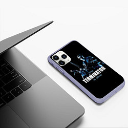 Чехол iPhone 11 Pro матовый Terminator: Is alive, цвет: 3D-светло-сиреневый — фото 2