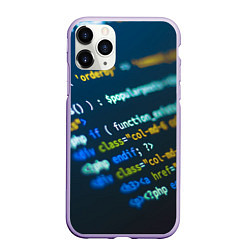 Чехол iPhone 11 Pro матовый Programming Collection, цвет: 3D-светло-сиреневый