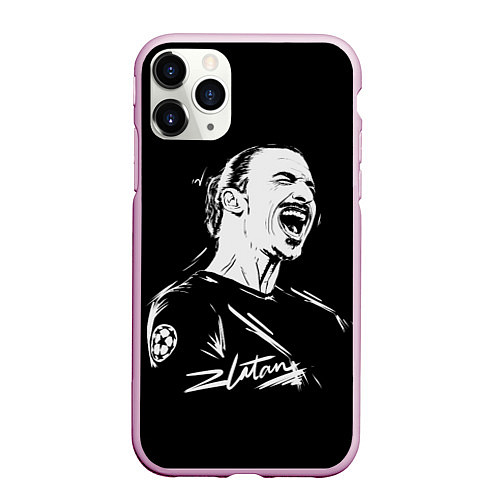 Чехол iPhone 11 Pro матовый Zlatan Ibrahimovic / 3D-Розовый – фото 1