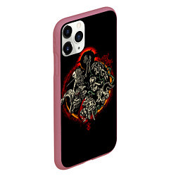 Чехол iPhone 11 Pro матовый Berserk Devils, цвет: 3D-малиновый — фото 2