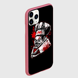 Чехол iPhone 11 Pro матовый Pudge Chef, цвет: 3D-малиновый — фото 2