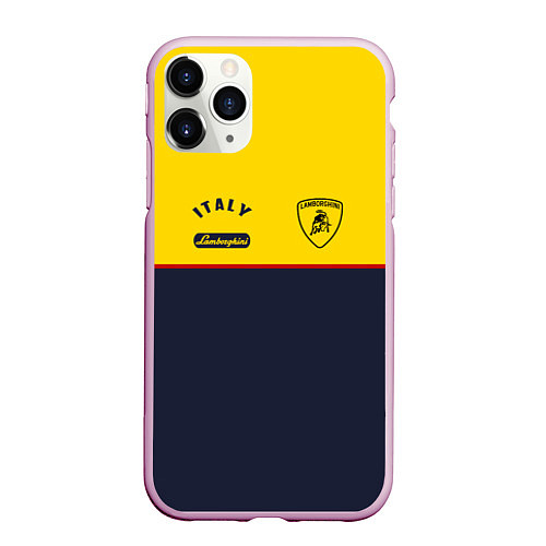 Чехол iPhone 11 Pro матовый Italy Lamborghini / 3D-Розовый – фото 1