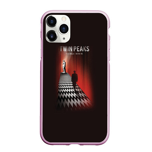 Чехол iPhone 11 Pro матовый Twin Peaks: Firewalk with me / 3D-Розовый – фото 1