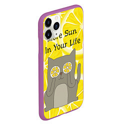 Чехол iPhone 11 Pro матовый More Sun In Your Life, цвет: 3D-фиолетовый — фото 2