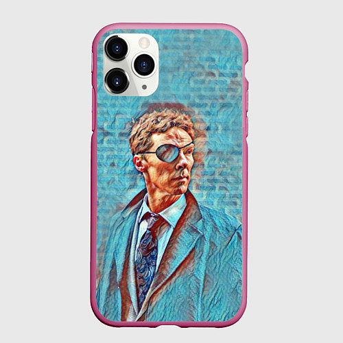 Чехол iPhone 11 Pro матовый Melrose Patrick / 3D-Малиновый – фото 1