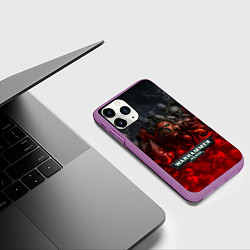 Чехол iPhone 11 Pro матовый Warhammer 40000: Dawn Of War, цвет: 3D-фиолетовый — фото 2