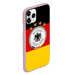 Чехол iPhone 11 Pro матовый Немецкий футбол, цвет: 3D-розовый — фото 2