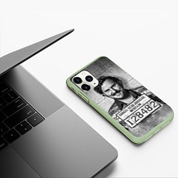 Чехол iPhone 11 Pro матовый Пабло Эскобар, цвет: 3D-салатовый — фото 2