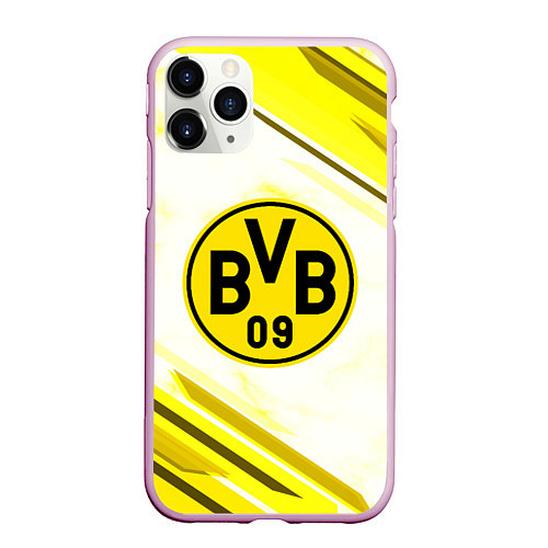 Чехол iPhone 11 Pro матовый Borussia / 3D-Розовый – фото 1