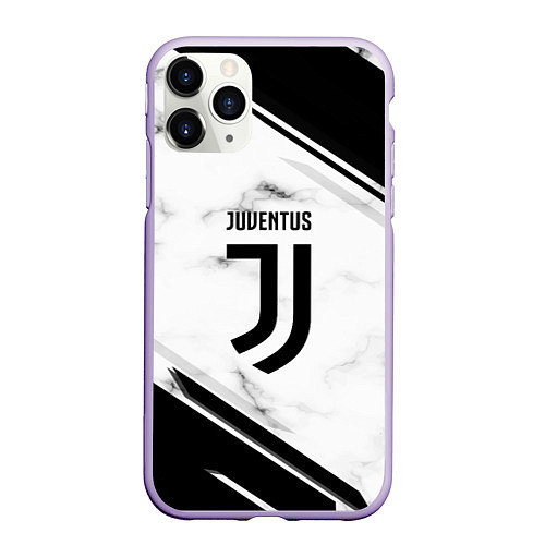 Чехол iPhone 11 Pro матовый Juventus / 3D-Светло-сиреневый – фото 1