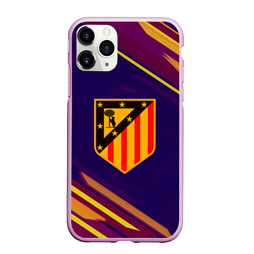 Чехол iPhone 11 Pro матовый Atletico Madrid / 3D-Розовый – фото 1