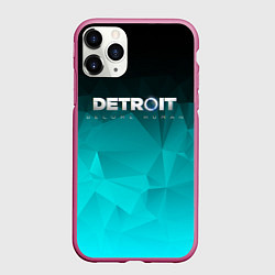 Чехол iPhone 11 Pro матовый Detroit: Become Human, цвет: 3D-малиновый