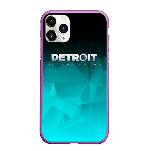 Чехол iPhone 11 Pro матовый Detroit: Become Human / 3D-Фиолетовый – фото 1