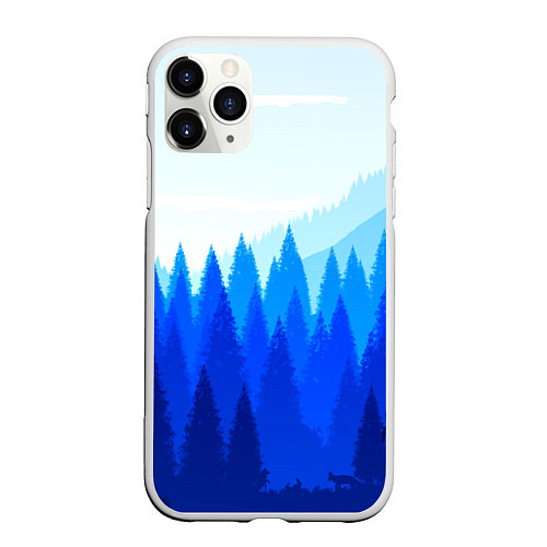 Чехол iPhone 11 Pro матовый Firewatch: Cold Wood / 3D-Белый – фото 1