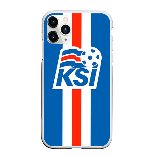 Чехол iPhone 11 Pro матовый KSI SPORT / 3D-Белый – фото 1