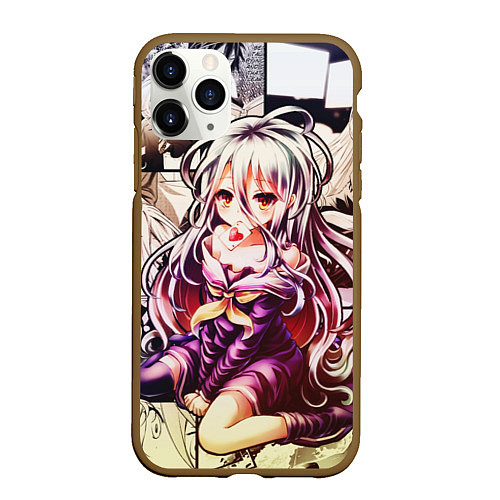 Чехол iPhone 11 Pro матовый No Game No Life / 3D-Коричневый – фото 1