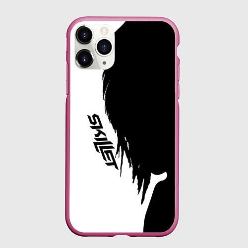 Чехол iPhone 11 Pro матовый Skillet Shadow / 3D-Малиновый – фото 1