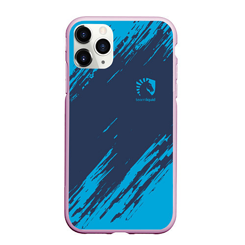 Чехол iPhone 11 Pro матовый Team Liquid: Abstract Style / 3D-Розовый – фото 1