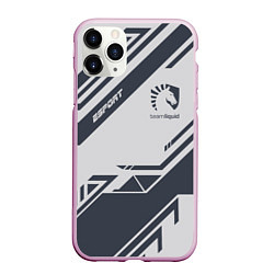 Чехол iPhone 11 Pro матовый Team Liquid: Grey E-Sport, цвет: 3D-розовый