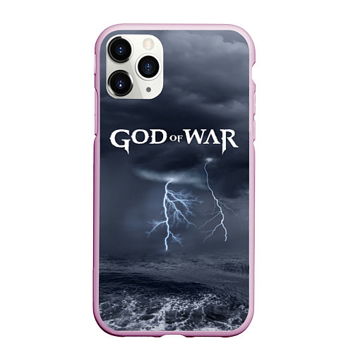 Чехол iPhone 11 Pro матовый God of War: Storm / 3D-Розовый – фото 1