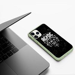 Чехол iPhone 11 Pro матовый AC/DC: Run For Your Life, цвет: 3D-салатовый — фото 2