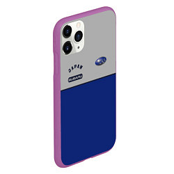 Чехол iPhone 11 Pro матовый Subaru Style, цвет: 3D-фиолетовый — фото 2