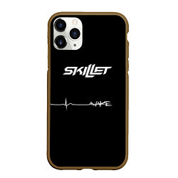 Чехол iPhone 11 Pro матовый Skillet Awake, цвет: 3D-коричневый