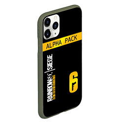 Чехол iPhone 11 Pro матовый Rainbow Six Siege: Alpha Pack, цвет: 3D-темно-зеленый — фото 2