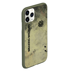 Чехол iPhone 11 Pro матовый Breaking Benjamin, цвет: 3D-темно-зеленый — фото 2