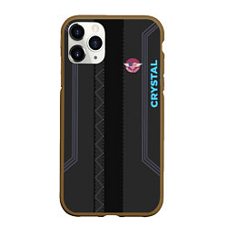 Чехол iPhone 11 Pro матовый Cyberpunk 2077: Crystal Jock, цвет: 3D-коричневый