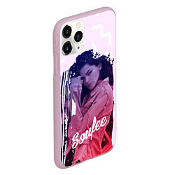 Чехол iPhone 11 Pro матовый Soufee, цвет: 3D-розовый — фото 2