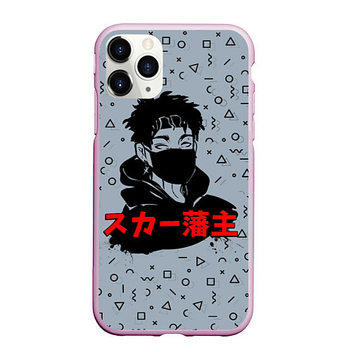 Чехол iPhone 11 Pro матовый Scarlxrd: Japan Style / 3D-Розовый – фото 1